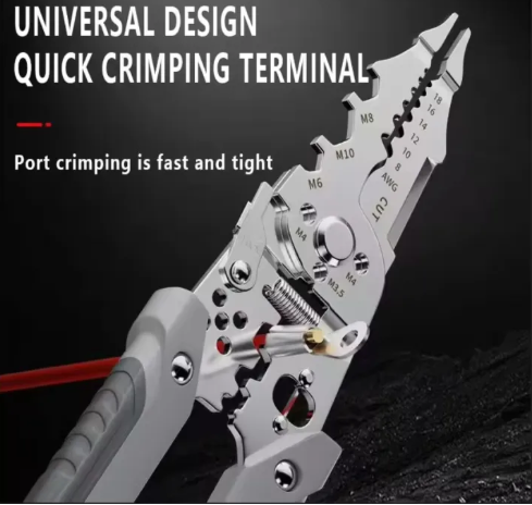 7-in-1 Stainless Steel Wire Stripper & Crimping Tool