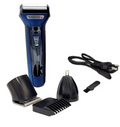 3-in-1 Electric Shaver, Beard Trimmer & Nose Hair Trimmer (KM-6332)