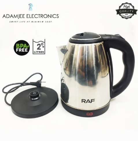 RAF 2 Litre BPA Free Stainless Steel Electric Kettle