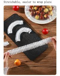 100pcs Elastic Food Cover - Dustproof, Insect Proof & Fresh Keeping Film