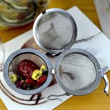 2pcs Stainless Steel Tea Ball Infuser with Chain - Loose Leaf Tea Strainer