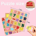Baby Wooden Puzzle Board - Numbers, Alphabets & Shapes