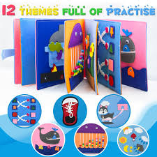Baby Quiet Book - 12 Themes Educational Activity Book