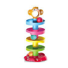 Baby Ball Drop Tower - Spiral Ramp Rolling Toy