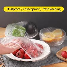 100pcs Elastic Food Cover - Dustproof, Insect Proof & Fresh Keeping Film